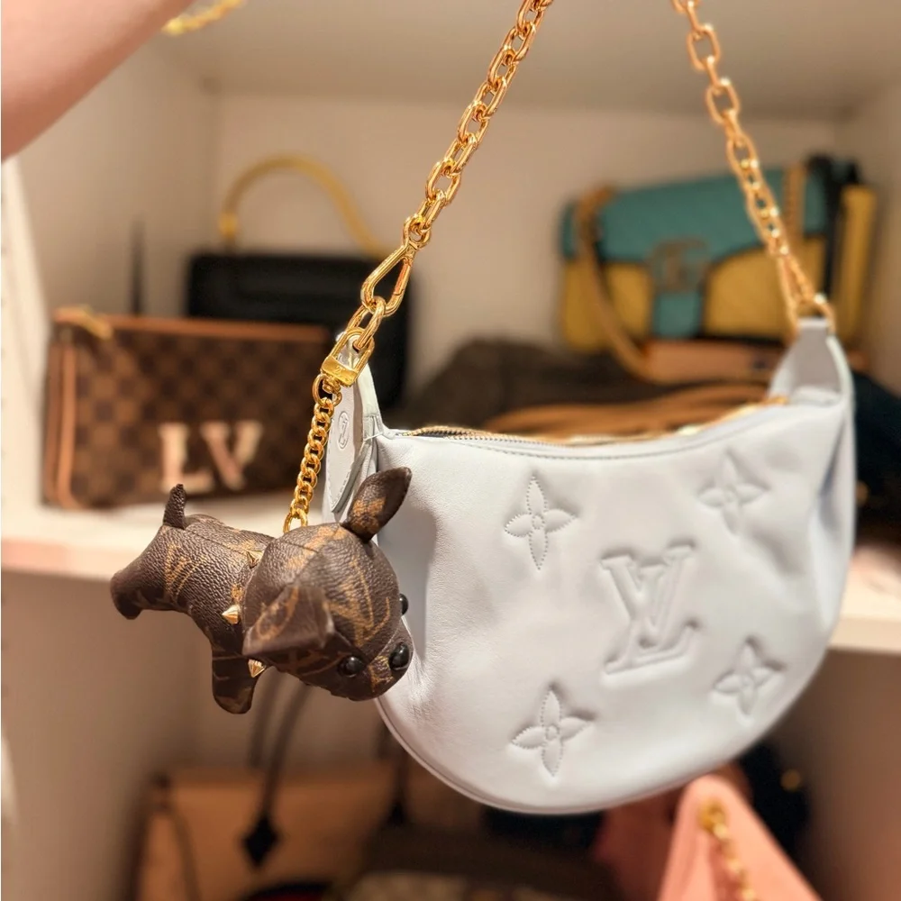 LV Brown damier Dog Charm keychain bag Louis Vuitton - Picture 6 of 10